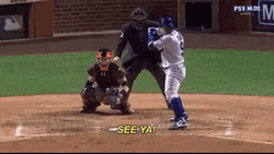 Chicago Cubs Baseball Serve See Yah GIF