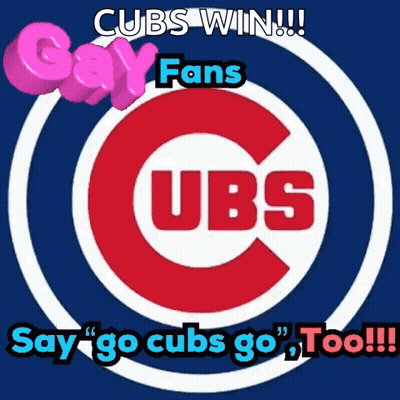 Chicago Cubs Logo Cubs Win Say Fans Go Cubs Go