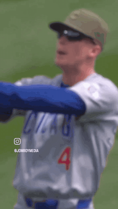 Chicago Cubs Player In Sunglasses And Hat GIF