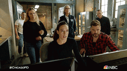 Chicago Pd Watching Something In The Screen GIF