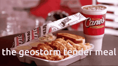 Chicken And Fries In Styrofoam With Cane's Drink GIF
