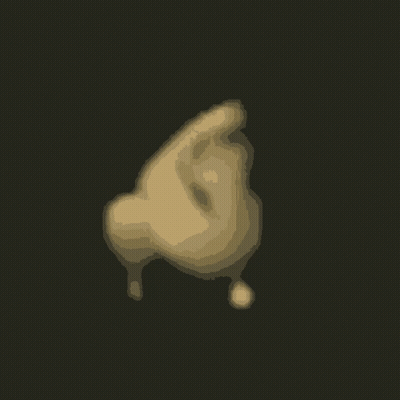 Chicken Breast Drawing On Black Background GIF
