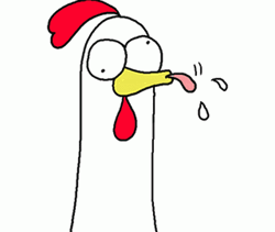 Chicken Bro Sticking Tongue GIF