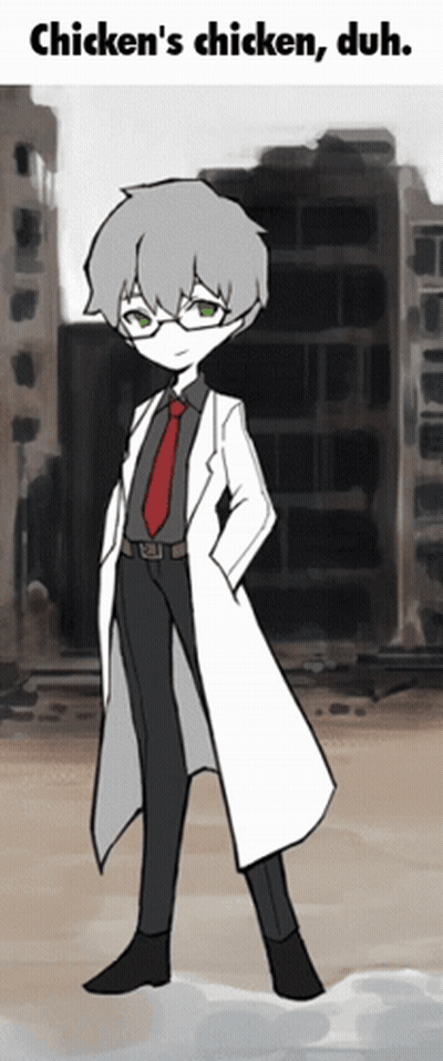 Chicken Duh Caption GIF