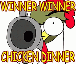 Chicken Fired A Gun Winner Winner Chicken Dinner GIF