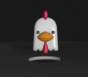 Chicken Hide In Hole GIF