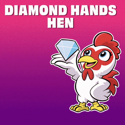 Chicken Holding Diamond Diamond Hands Hen GIF
