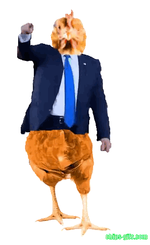 Chicken In Suit And Tie Sticker