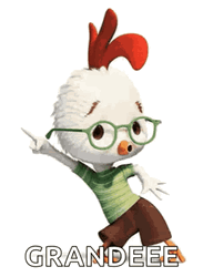Chicken Little Dancing Cartoon  GIF