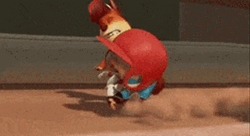 Chicken Little Foxy Loxy Running Fast