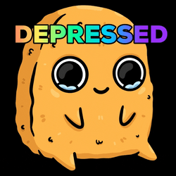 Chicken Nugget Depressed GIF
