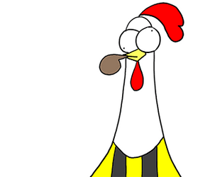Chicken Referee Red Card Penalties GIF