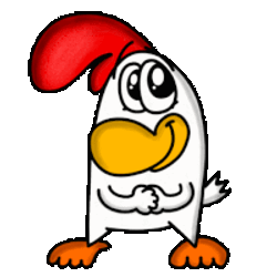 Chicken Rooster Sticker GIF