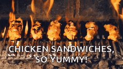 Chicken Sandwiches Grilling GIF