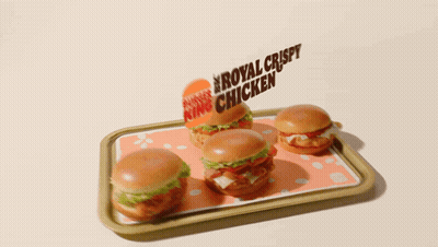 Chicken Sandwiches On Royal Crispy Chicken Tray GIF