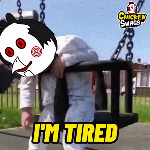 Chicken Swag Ad Person Sitting On Swing GIF