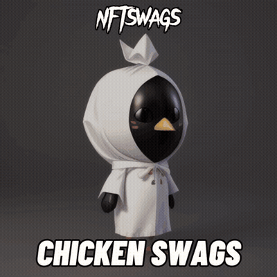 Chicken Swag With Black Bird GIF