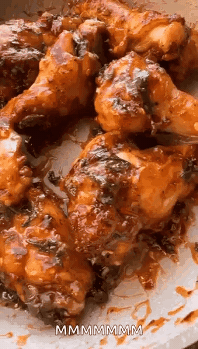 Chicken Wings In Sauce GIF