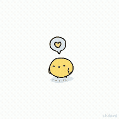 Chicken With Heart Speech Bubble You Are Loved GIF