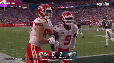 Chiefs Vs Eagles Football Score 0 To 7 GIF