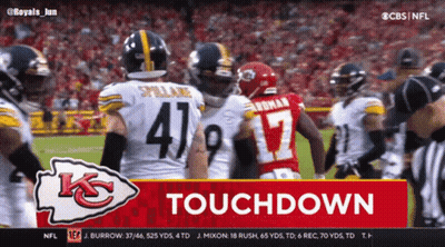 Chiefs Vs Steelers Football Game On CBS GIF