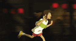 Chihiro Ogino Running Away GIF