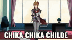 Chika Childe Tartaglia Sexy Dance GIF
