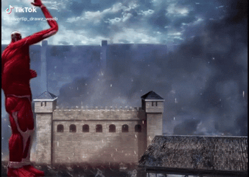 Chika Dance Funny Colossal Titan  GIF