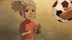 Child Accepting Soccer Ball GIF