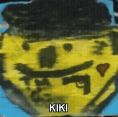 Child Drawing Smiley Face With Guns And Heart GIF