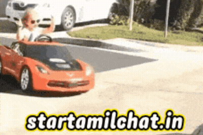 Child Driving Toy Car GIF