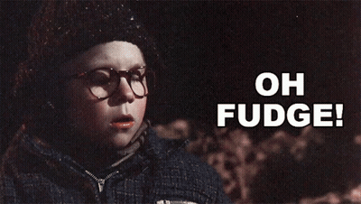 Child Face Saying Oh Fudge