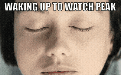 Child Face Waking Up To Watch Peak GIF