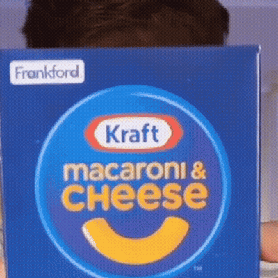 Child Holding Kraft Macaroni And Cheese GIF