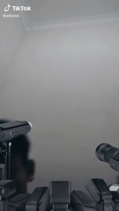 Child In Black And White Hat GIF
