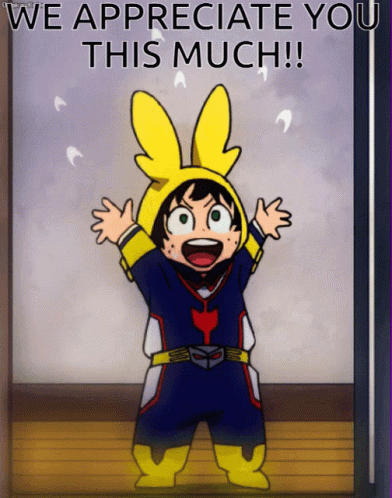 Child In Bunny Costume We Appreciate You GIF