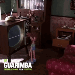 Child Jumping Out Window Animation GIF