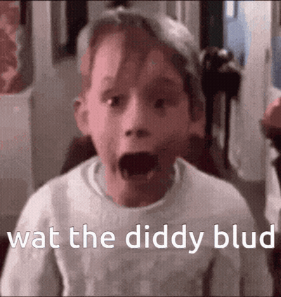 Child Making Funny Face Wat The Diddy Blud GIF