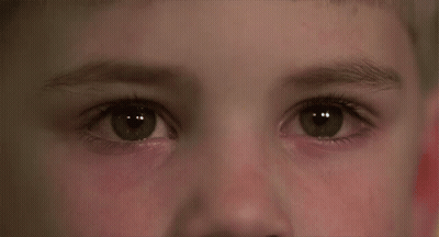 Child's Eyes With Red Eye GIF
