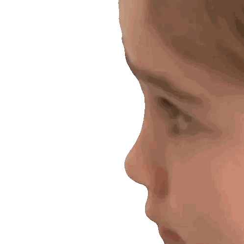 Child's Face Close Up Sticker