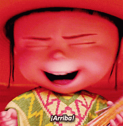 Child's Face With Arriba GIF