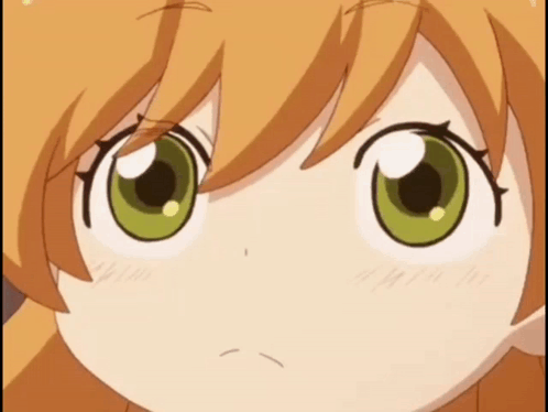 Child's Face With Green Eyes GIF