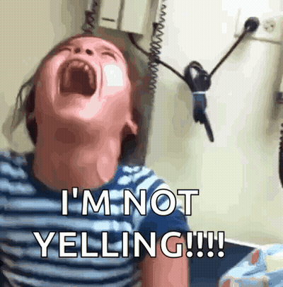Child Screaming I M Not Yelling GIF