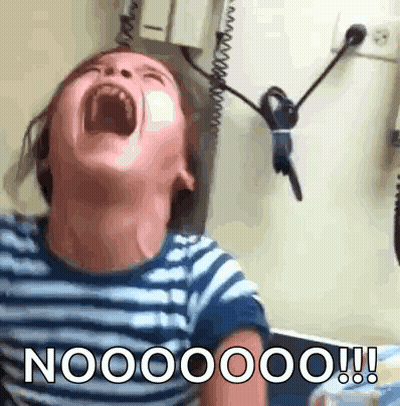 Child Screaming Nooooo GIF