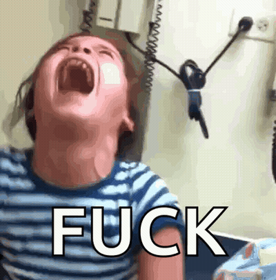 Child Screaming With Fuck On Face GIF