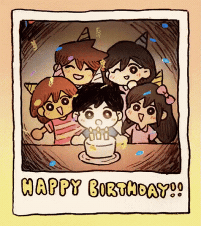 Children Celebrating Birthday With Cake And Happy Birthday GIF
