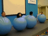Children Playing Bouncy Ball GIF