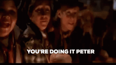 Children Standing Saying You're Doing It Peter GIF