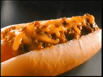 Chili Cheese Dog On Bun GIF