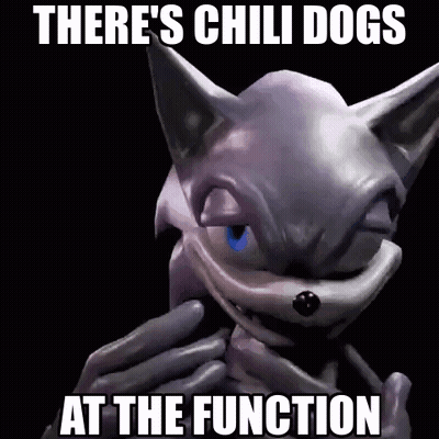 Chili Dogs At Function With Cat GIF